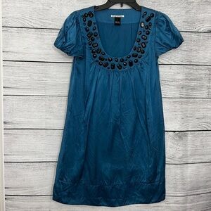 Blue tunic dress